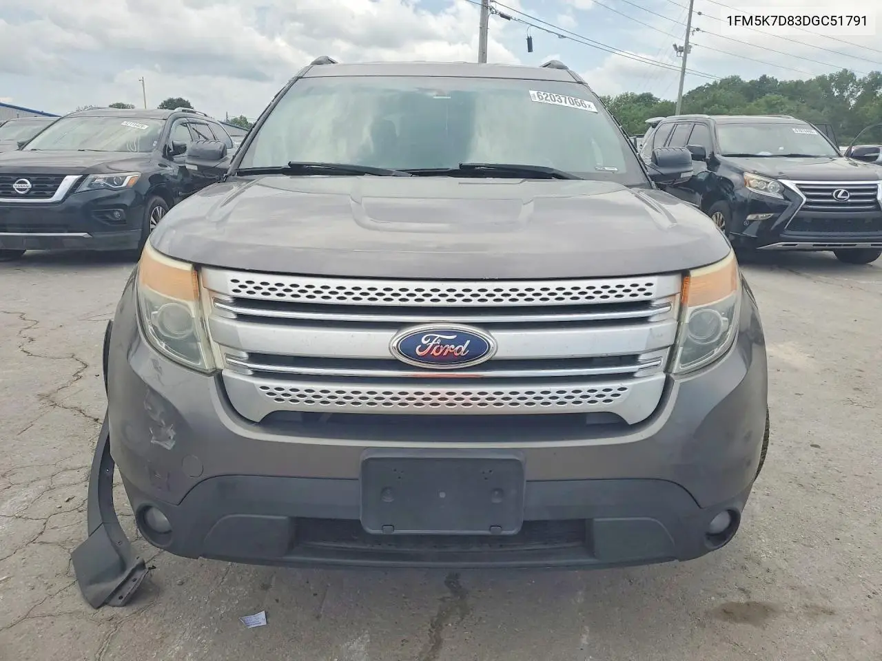 2013 Ford Explorer Xlt VIN: 1FM5K7D83DGC51791 Lot: 62037066