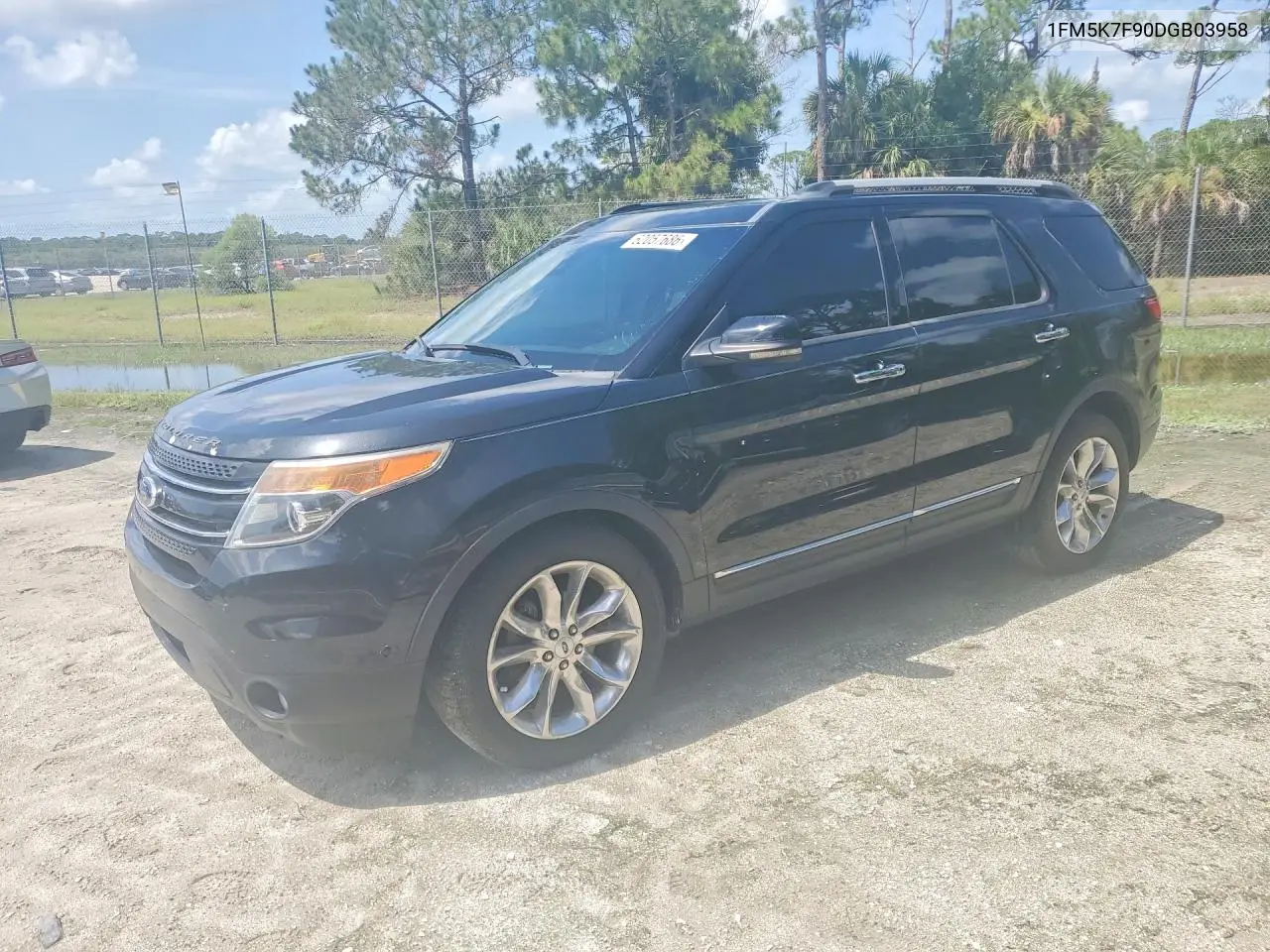 2013 Ford Explorer Limited VIN: 1FM5K7F90DGB03958 Lot: 62057686