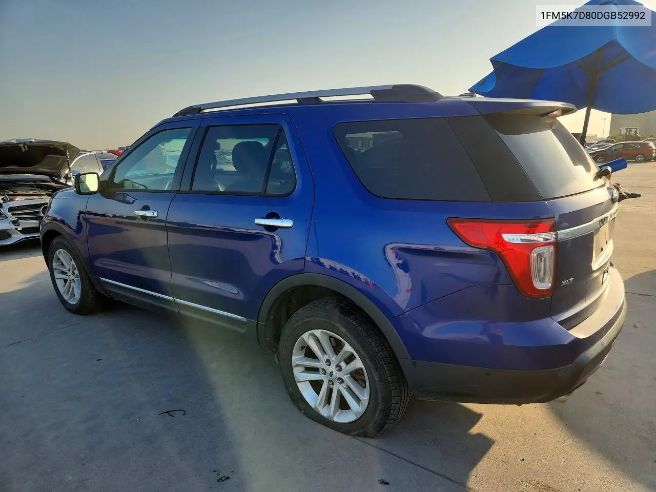 2013 Ford Explorer Xlt VIN: 1FM5K7D80DGB52992 Lot: 62119426