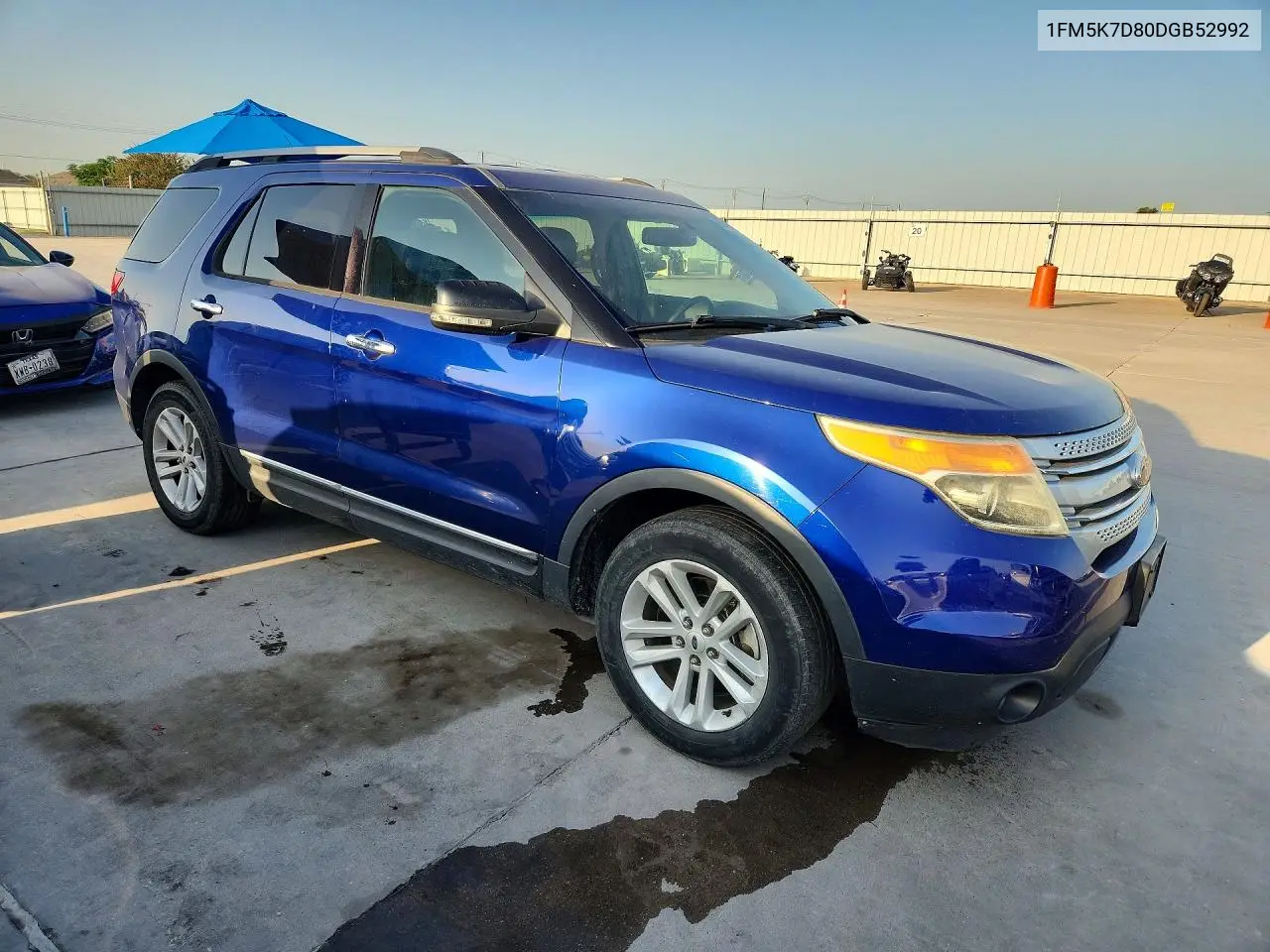 2013 Ford Explorer Xlt VIN: 1FM5K7D80DGB52992 Lot: 62119426