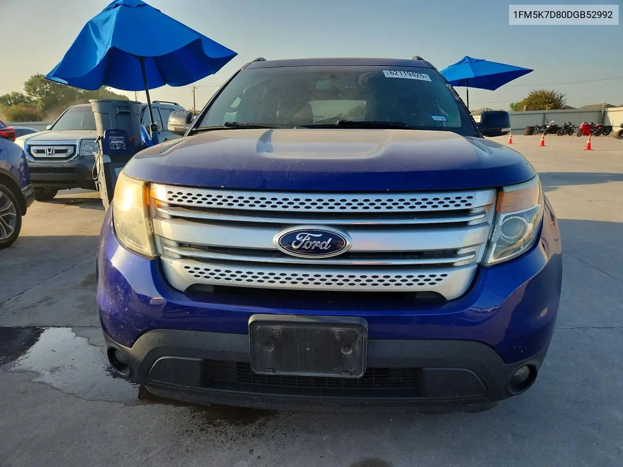 2013 Ford Explorer Xlt VIN: 1FM5K7D80DGB52992 Lot: 62119426