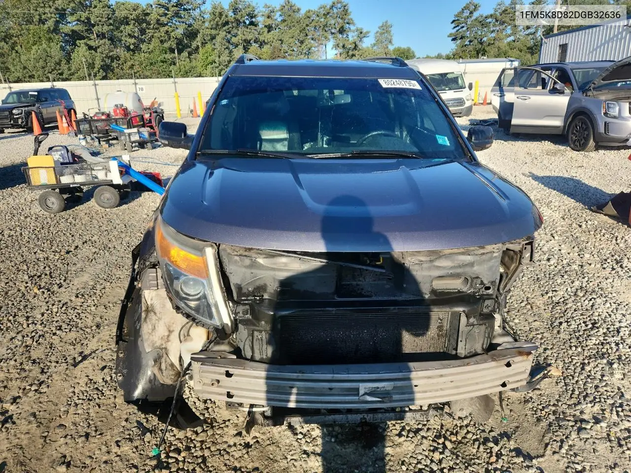 1FM5K8D82DGB32636 2013 Ford Explorer Xlt