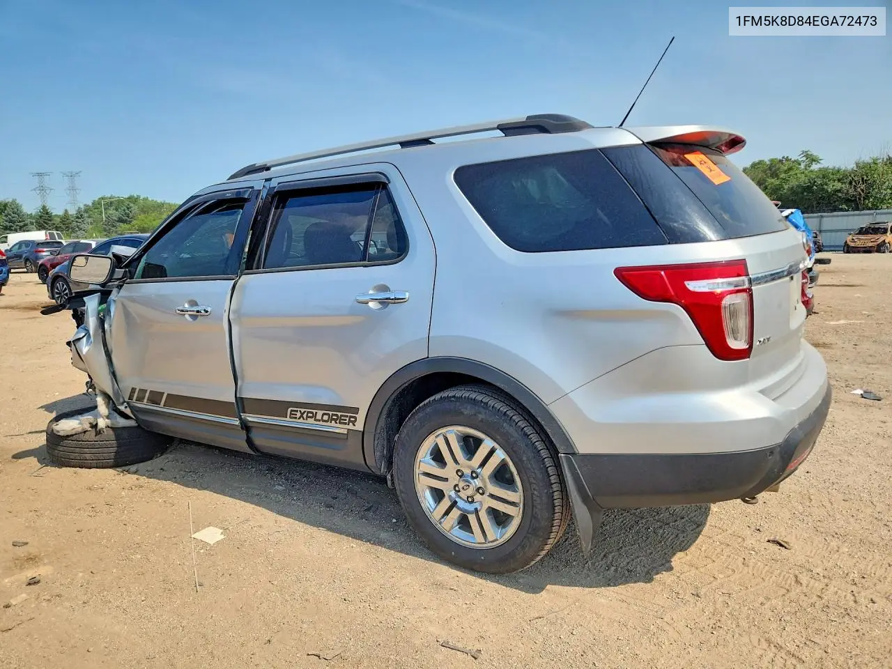 2014 Ford Explorer Xlt VIN: 1FM5K8D84EGA72473 Lot: 61137916