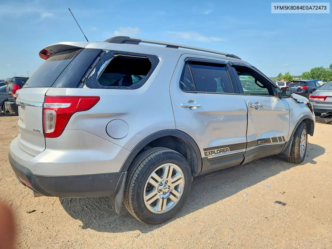 2014 Ford Explorer Xlt VIN: 1FM5K8D84EGA72473 Lot: 61137916