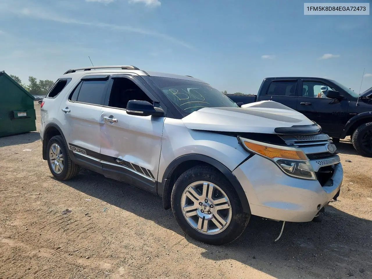 2014 Ford Explorer Xlt VIN: 1FM5K8D84EGA72473 Lot: 61137916