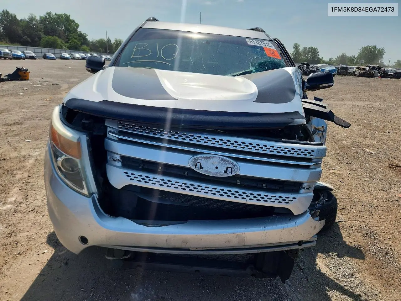 2014 Ford Explorer Xlt VIN: 1FM5K8D84EGA72473 Lot: 61137916