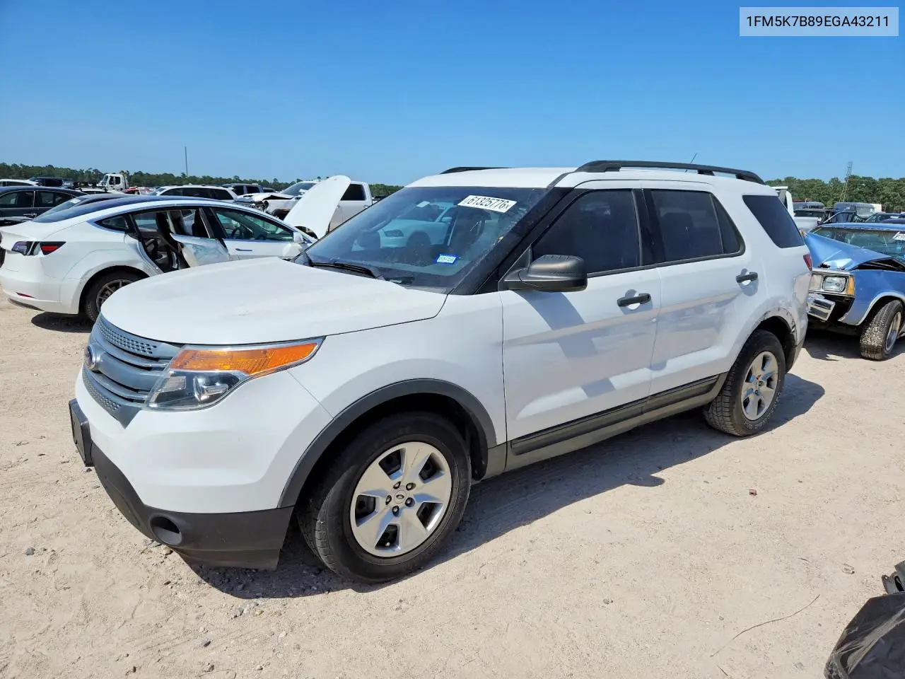 2014 Ford Explorer VIN: 1FM5K7B89EGA43211 Lot: 61325776