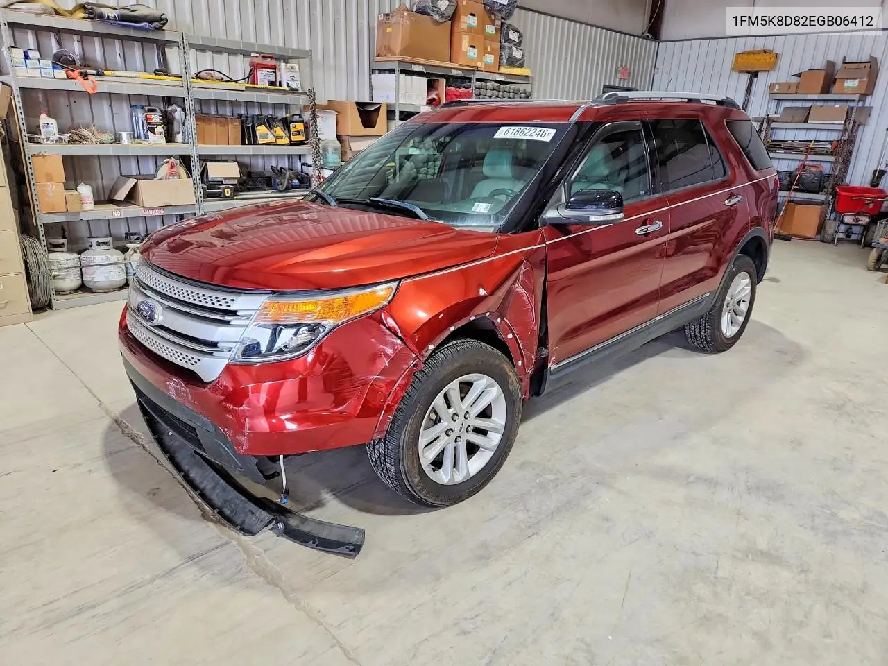 2014 Ford Explorer Xlt VIN: 1FM5K8D82EGB06412 Lot: 61862246