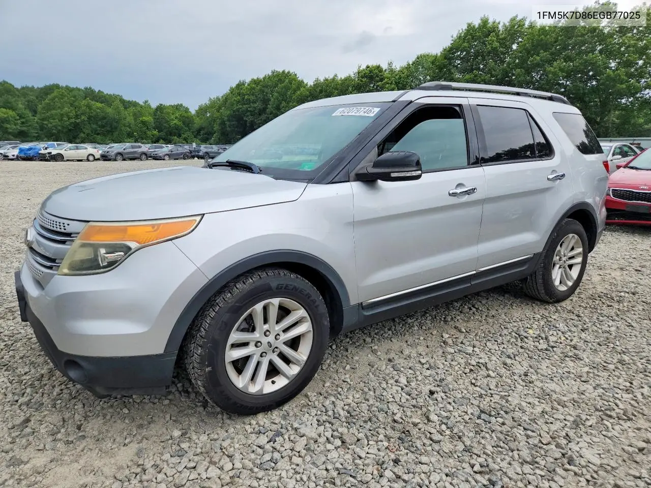 2014 Ford Explorer Xlt VIN: 1FM5K7D86EGB77025 Lot: 62079746