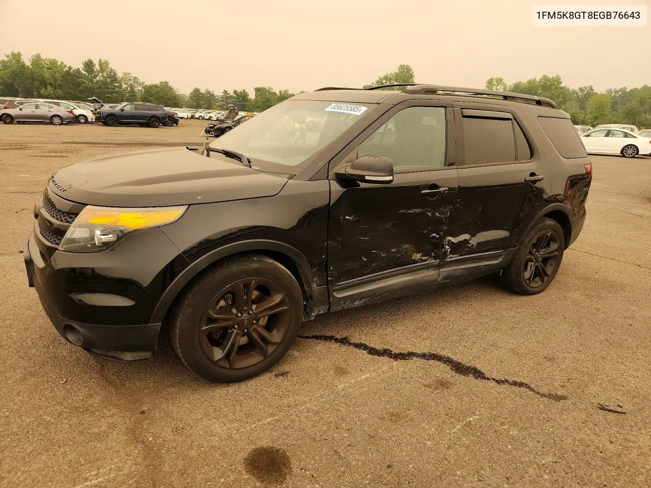 2014 Ford Explorer Sport VIN: 1FM5K8GT8EGB76643 Lot: 85625585