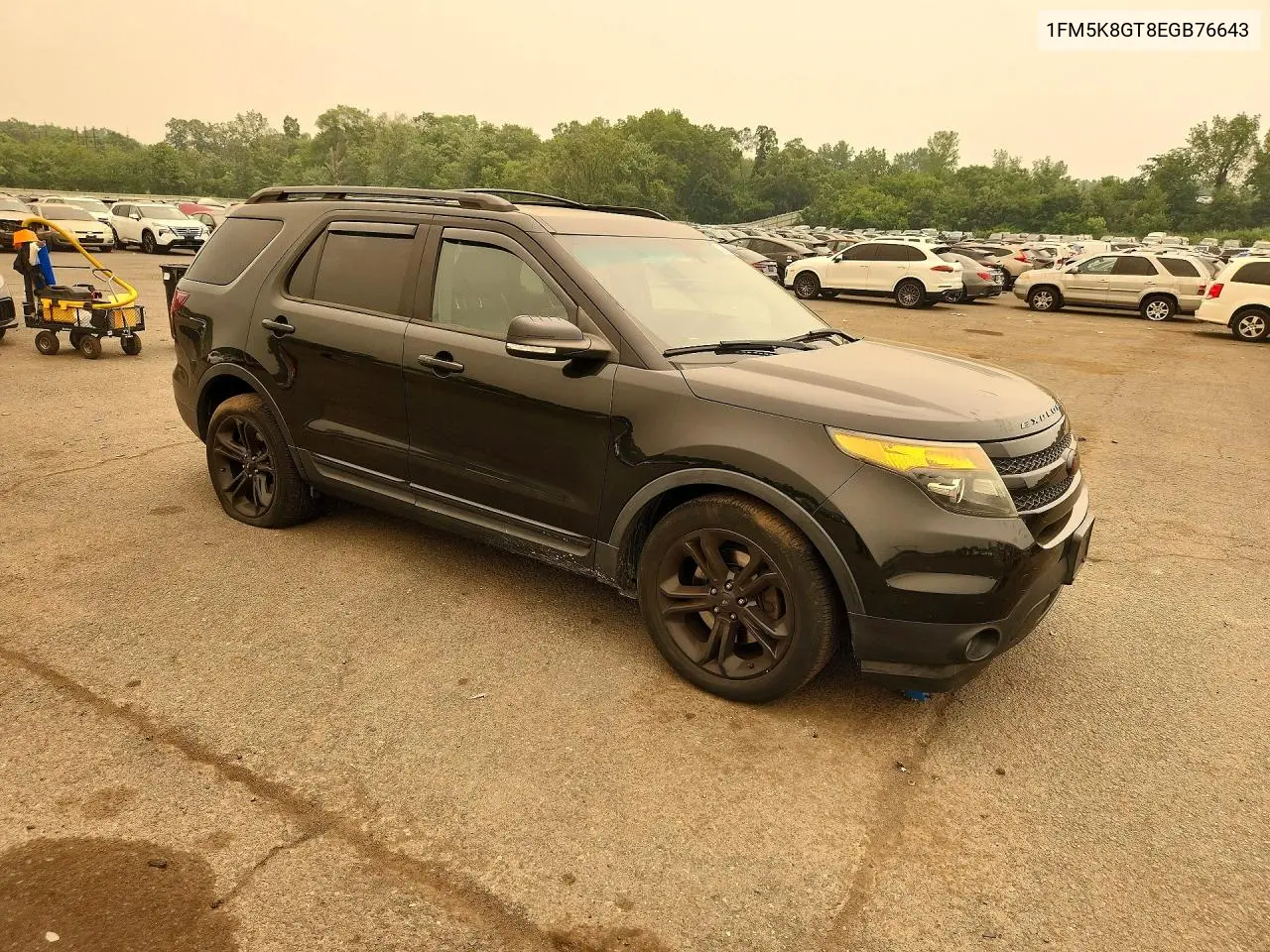 2014 Ford Explorer Sport VIN: 1FM5K8GT8EGB76643 Lot: 85625585