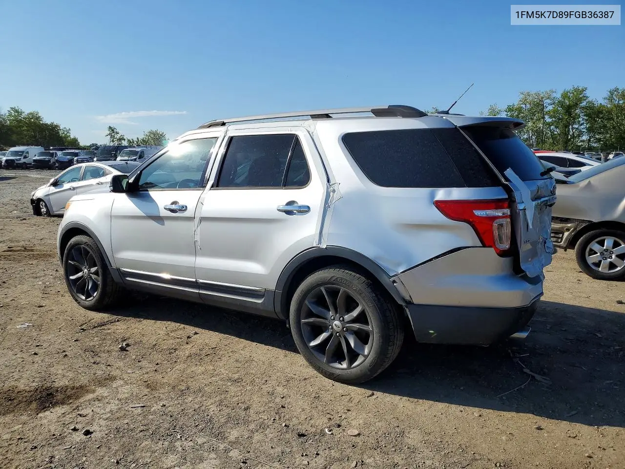 1FM5K7D89FGB36387 2015 Ford Explorer Xlt