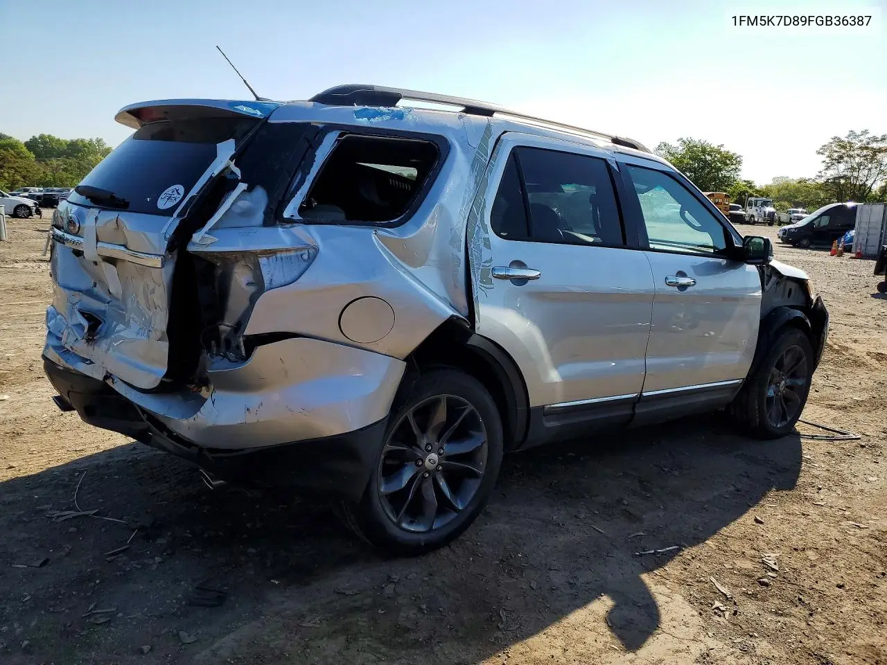 1FM5K7D89FGB36387 2015 Ford Explorer Xlt