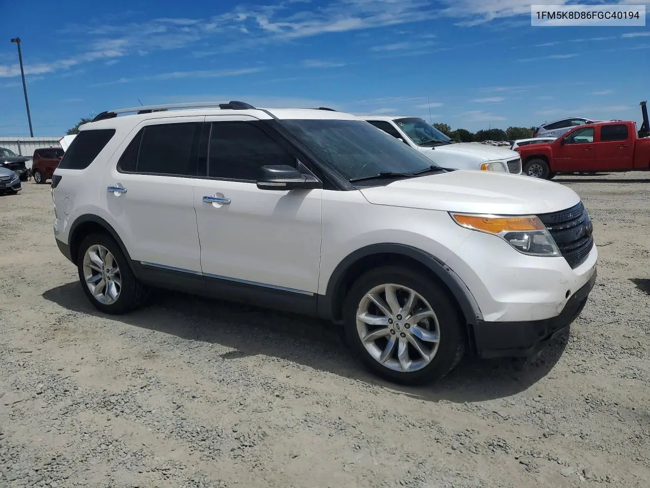 2015 Ford Explorer Xlt VIN: 1FM5K8D86FGC40194 Lot: 58415026
