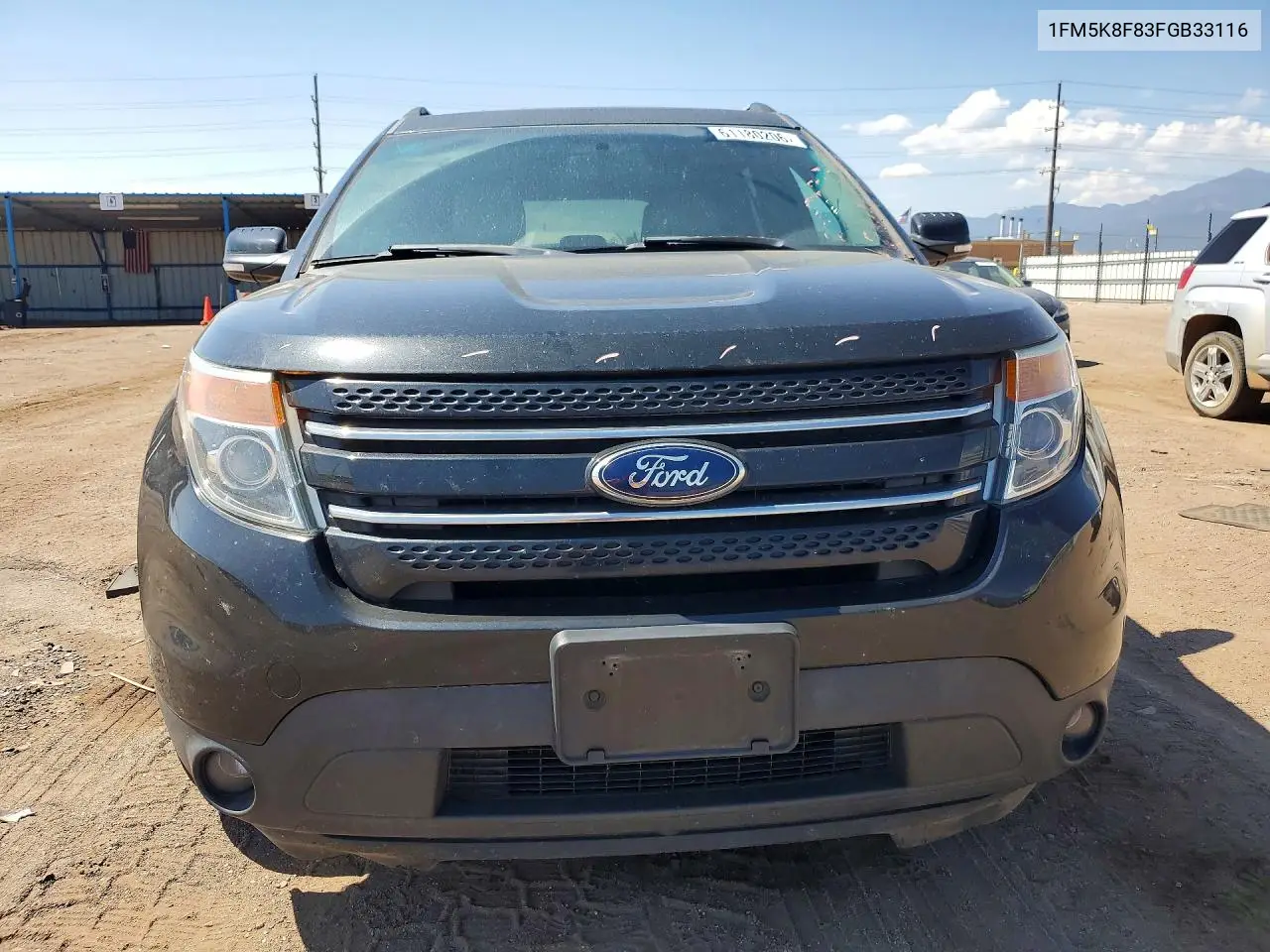 2015 Ford Explorer Limited VIN: 1FM5K8F83FGB33116 Lot: 61180206