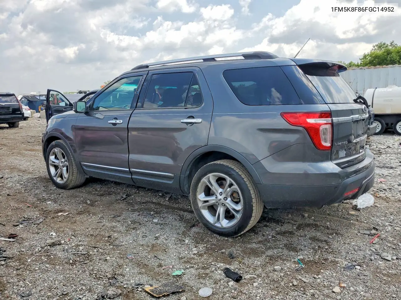 2015 Ford Explorer Limited VIN: 1FM5K8F86FGC14952 Lot: 61341466