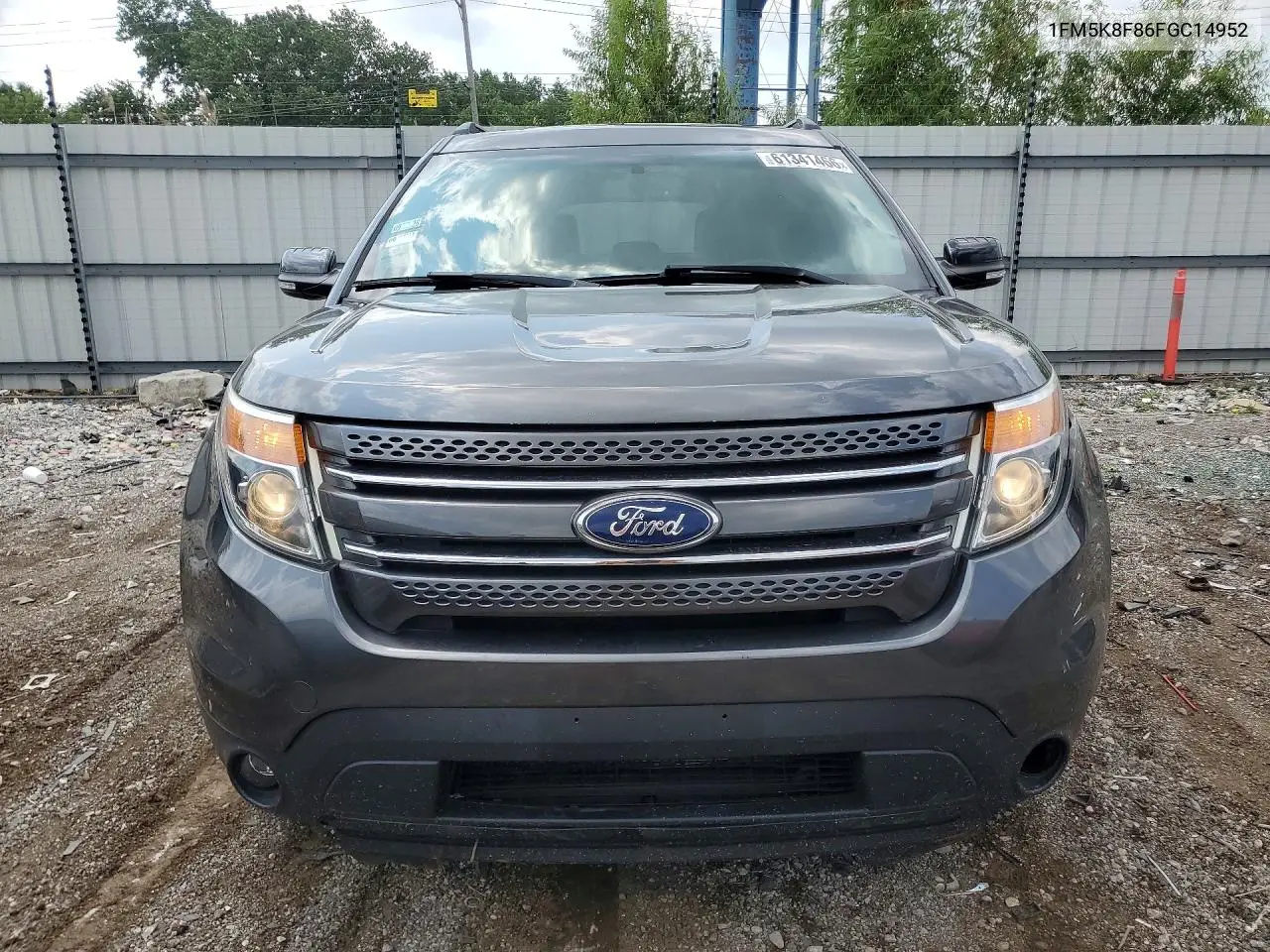 2015 Ford Explorer Limited VIN: 1FM5K8F86FGC14952 Lot: 61341466