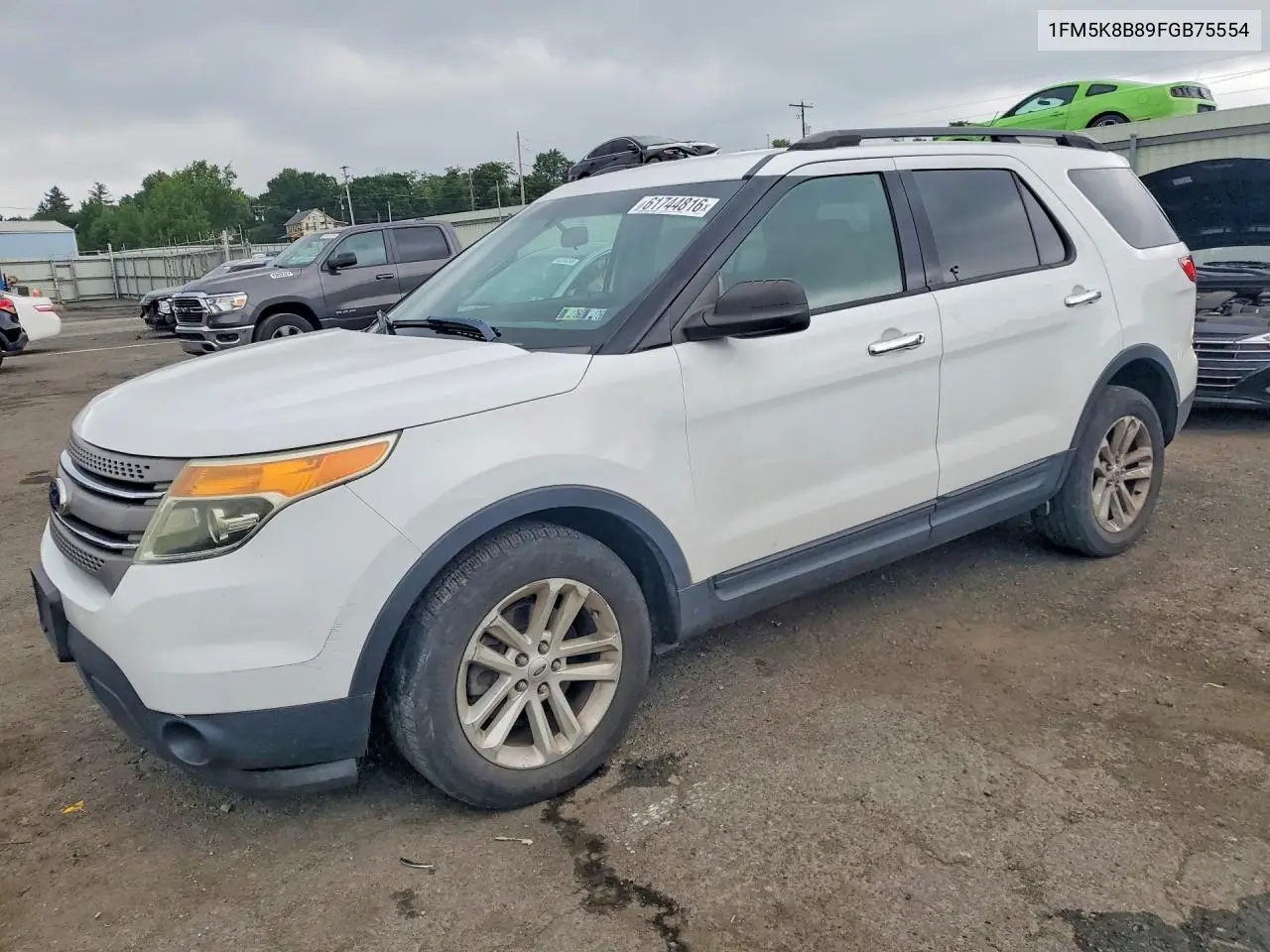 2015 Ford Explorer VIN: 1FM5K8B89FGB75554 Lot: 61744816