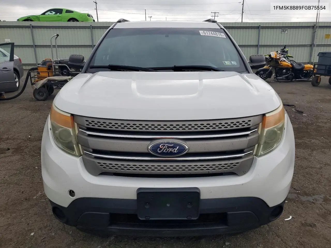 2015 Ford Explorer VIN: 1FM5K8B89FGB75554 Lot: 61744816