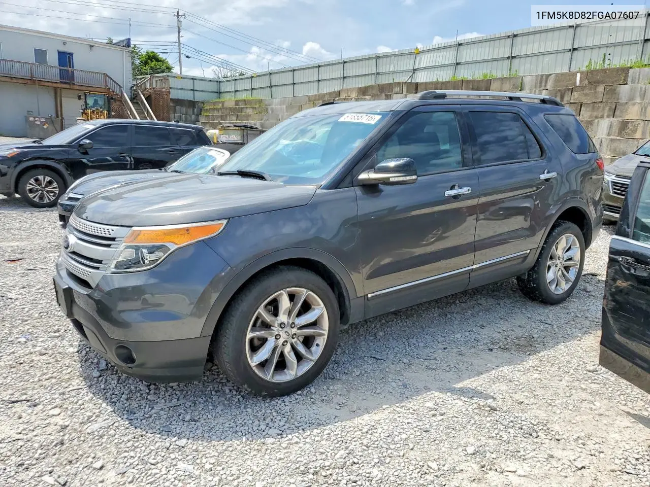 1FM5K8D82FGA07607 2015 Ford Explorer Xlt