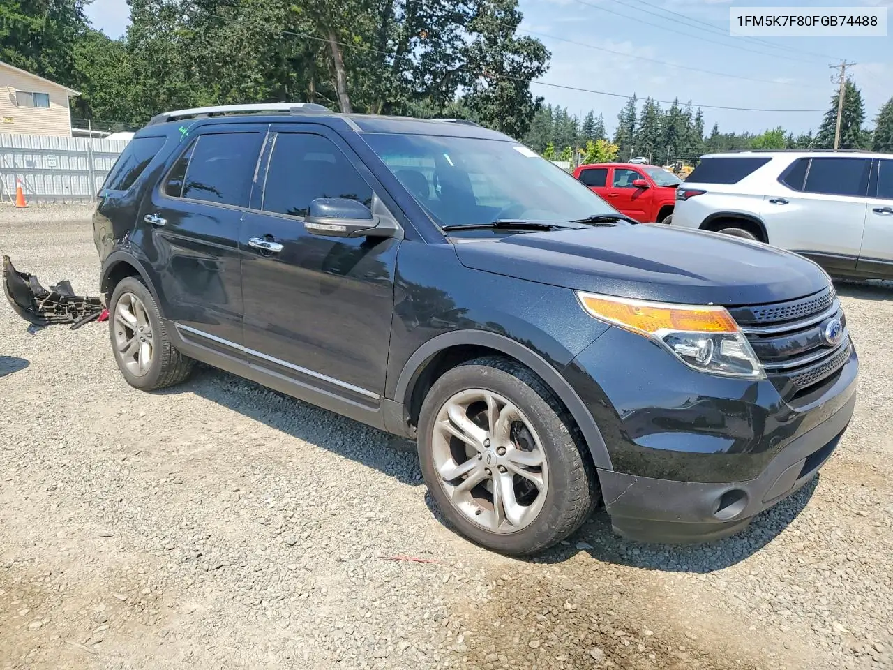 2015 Ford Explorer Limited VIN: 1FM5K7F80FGB74488 Lot: 61879836