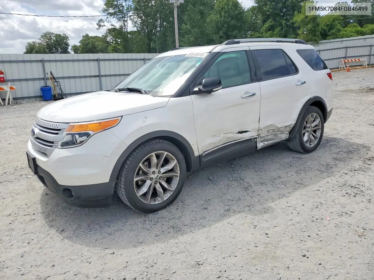 2015 Ford Explorer Xlt VIN: 1FM5K7D84FGB46499 Lot: 61913416