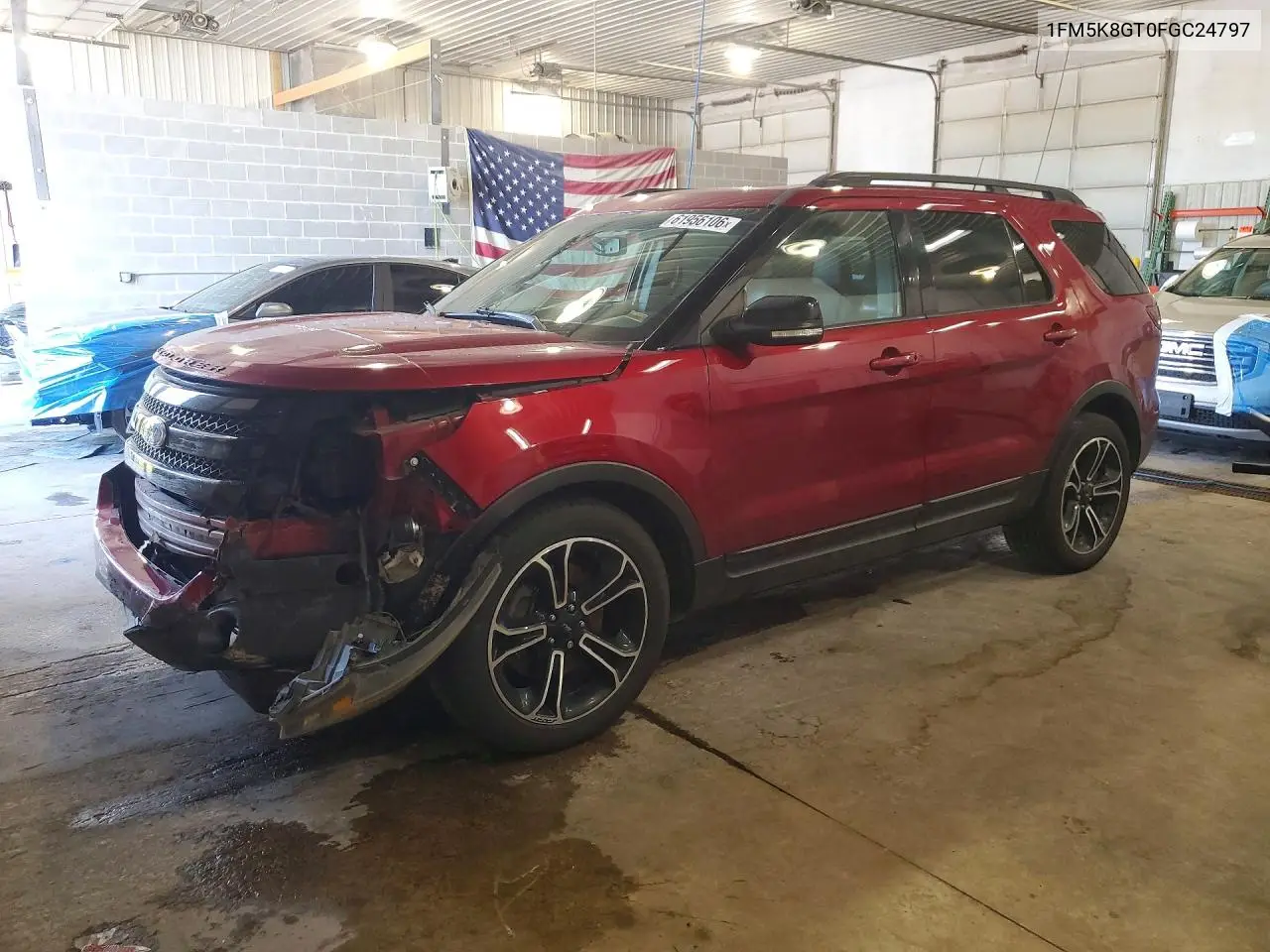 2015 Ford Explorer Sport VIN: 1FM5K8GT0FGC24797 Lot: 61956106