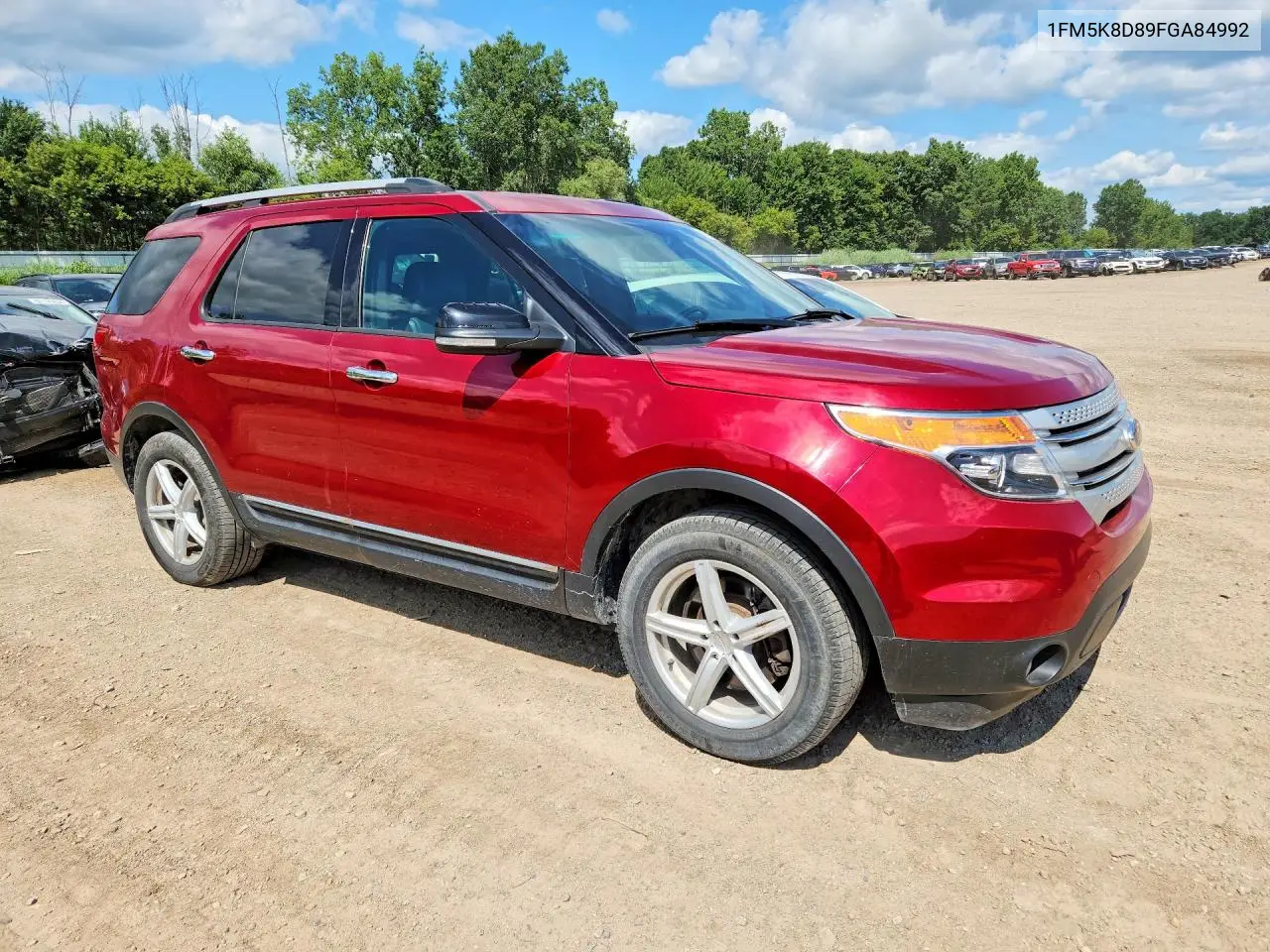2015 Ford Explorer Xlt VIN: 1FM5K8D89FGA84992 Lot: 62120236