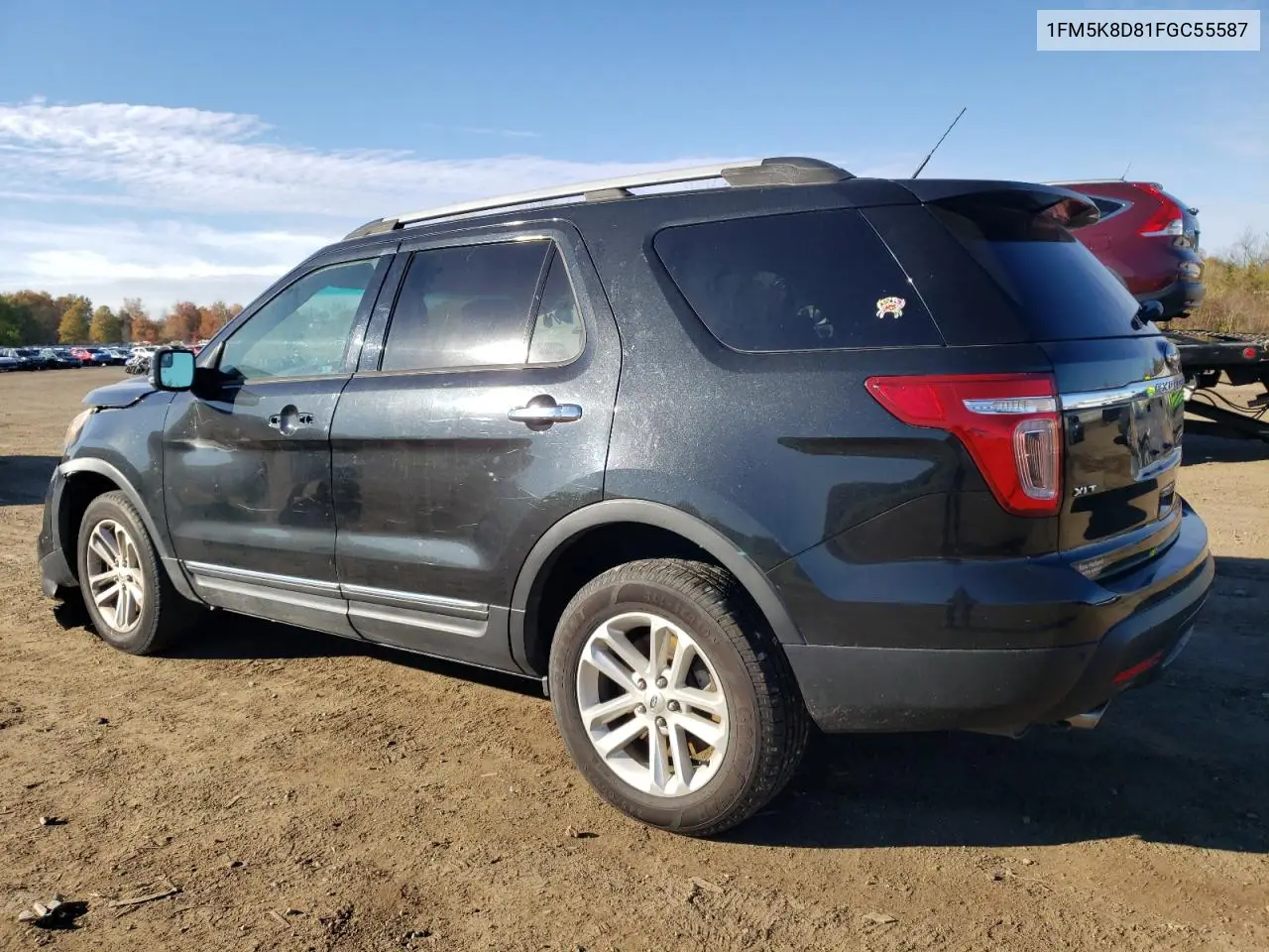 1FM5K8D81FGC55587 2015 Ford Explorer Xlt