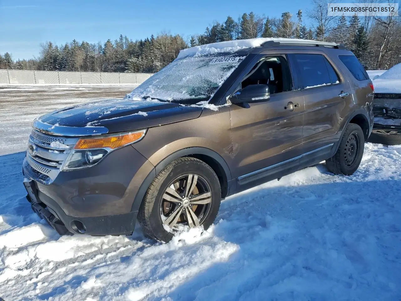 2015 Ford Explorer Xlt VIN: 1FM5K8D85FGC18512 Lot: 91024515