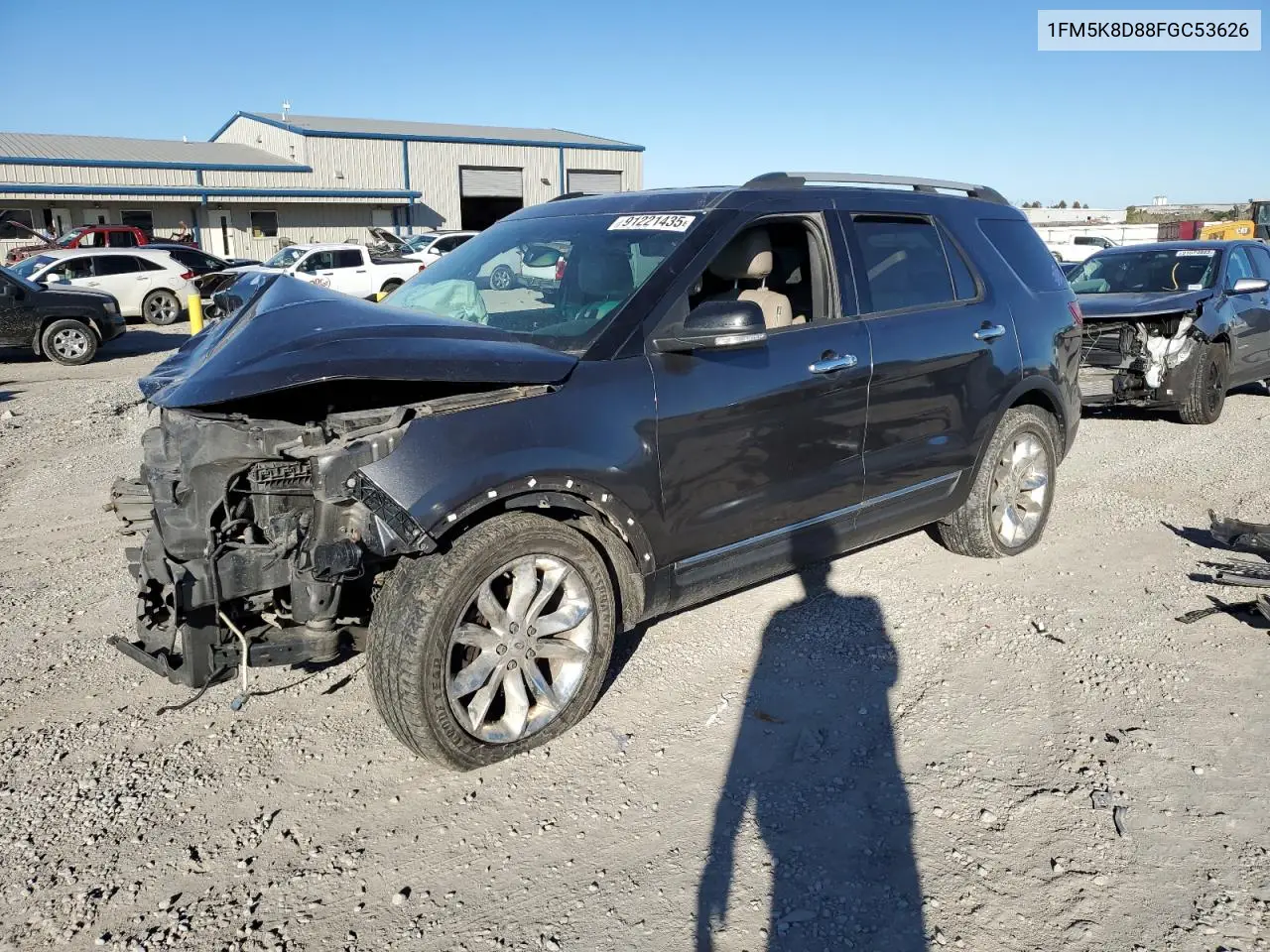 1FM5K8D88FGC53626 2015 Ford Explorer Xlt