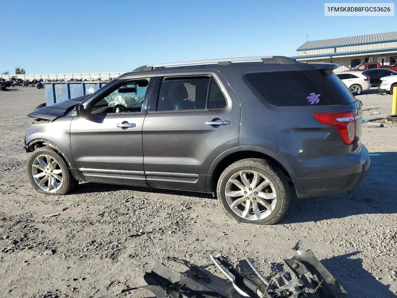 1FM5K8D88FGC53626 2015 Ford Explorer Xlt