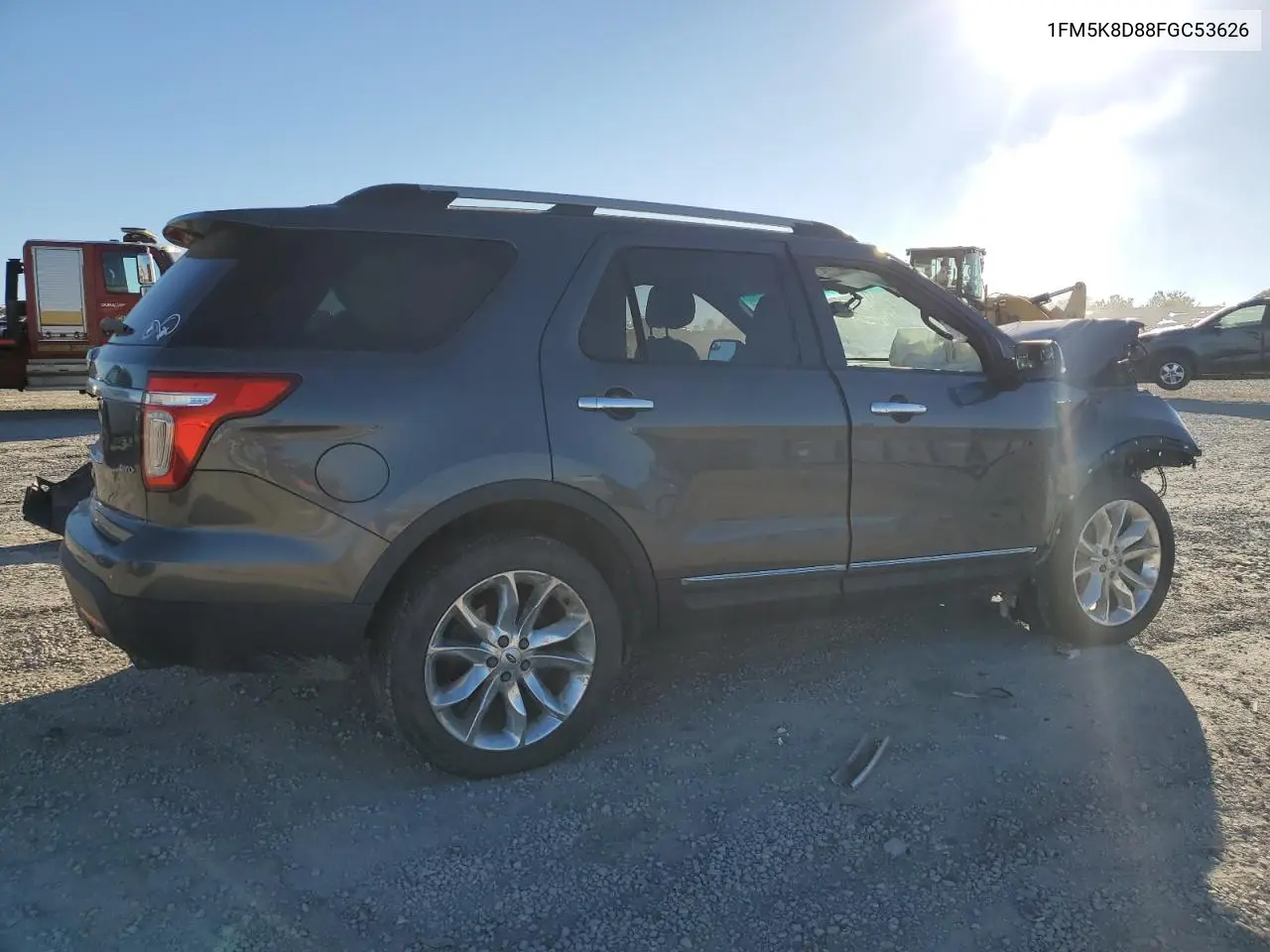 1FM5K8D88FGC53626 2015 Ford Explorer Xlt