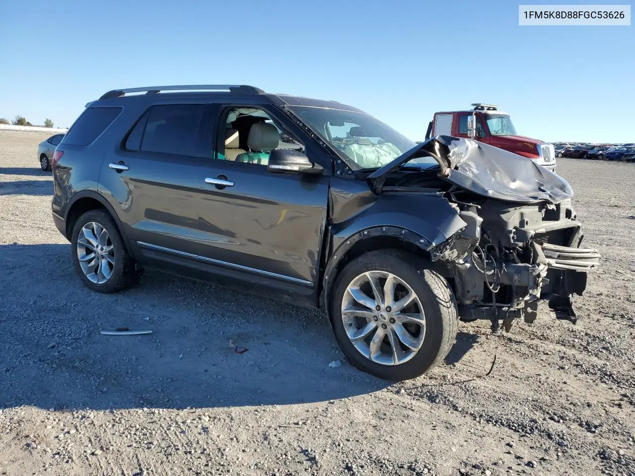 1FM5K8D88FGC53626 2015 Ford Explorer Xlt