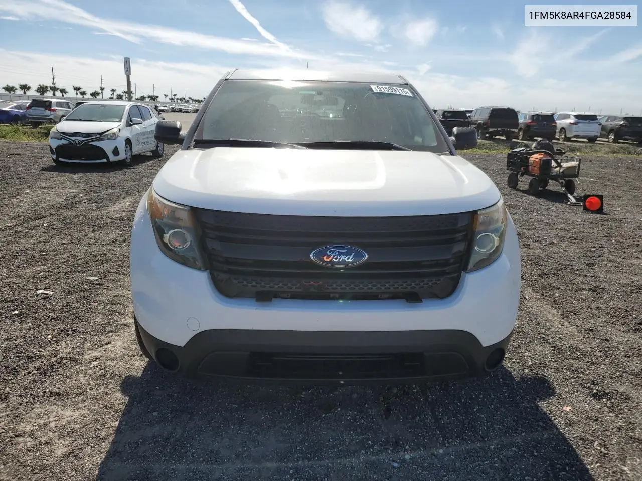 1FM5K8AR4FGA28584 2015 Ford Explorer Police Interceptor