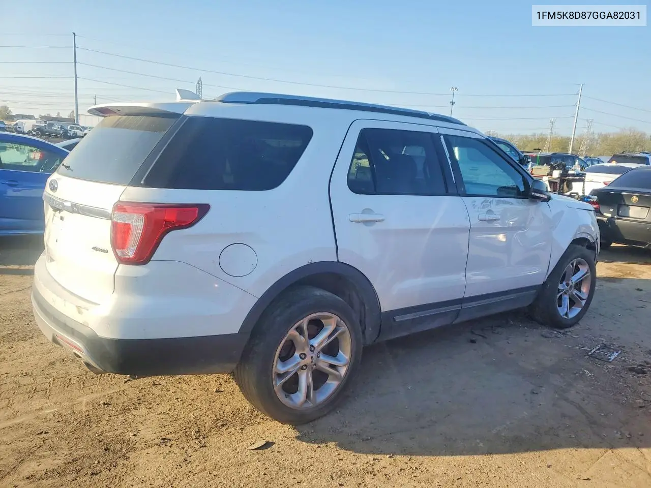 1FM5K8D87GGA82031 2016 Ford Explorer Xlt