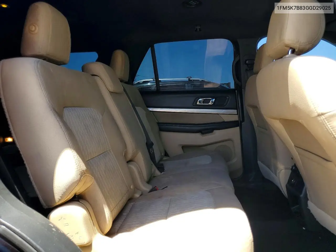 2016 Ford Explorer VIN: 1FM5K7B83GGD29025 Lot: 54902976
