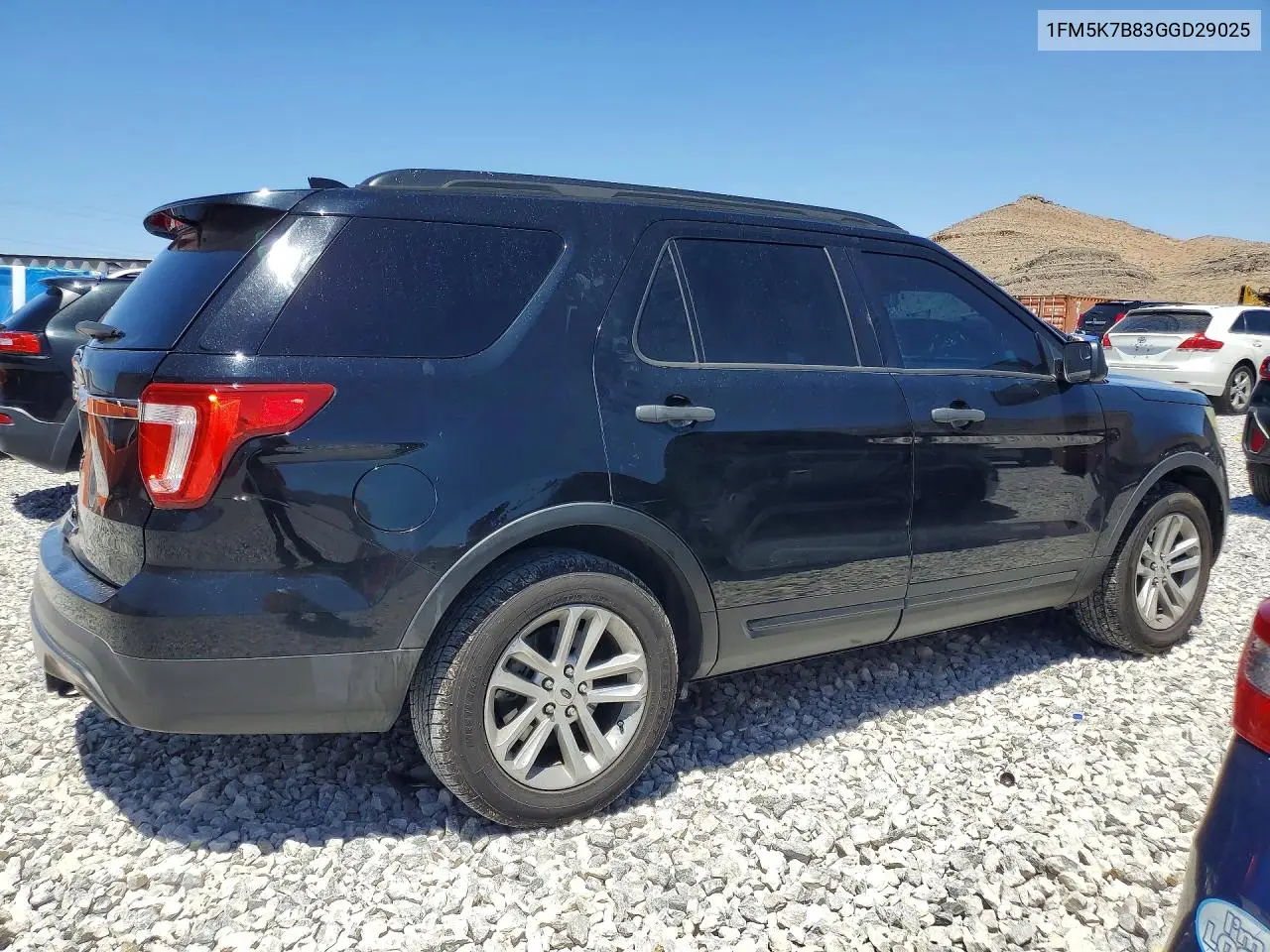 2016 Ford Explorer VIN: 1FM5K7B83GGD29025 Lot: 54902976