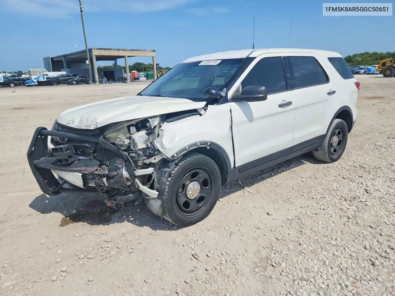 2016 Ford Explorer Police Interceptor VIN: 1FM5K8AR5GGC50651 Lot: 60894196