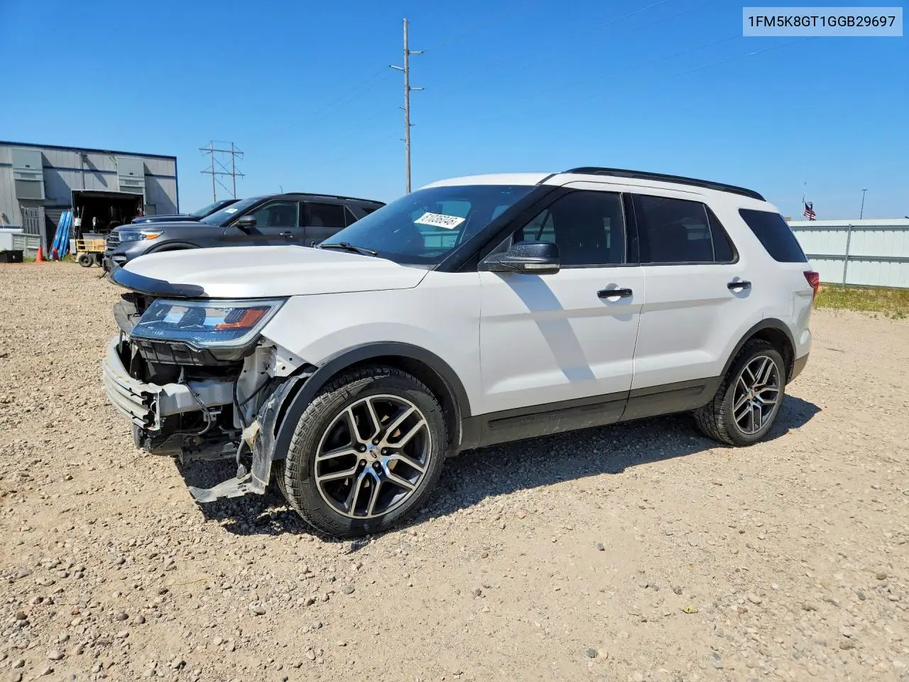 2016 Ford Explorer Sport VIN: 1FM5K8GT1GGB29697 Lot: 61036046