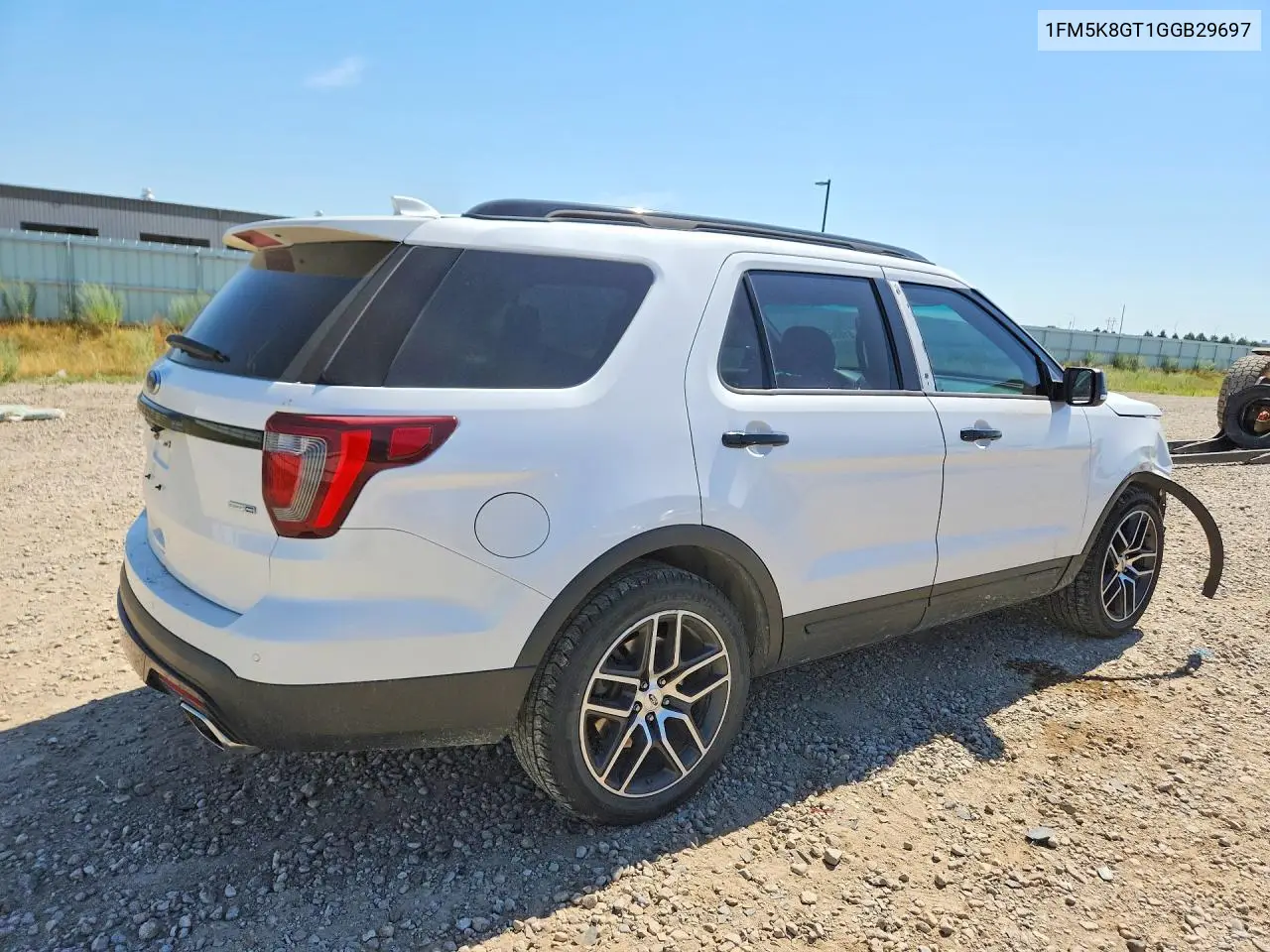 2016 Ford Explorer Sport VIN: 1FM5K8GT1GGB29697 Lot: 61036046