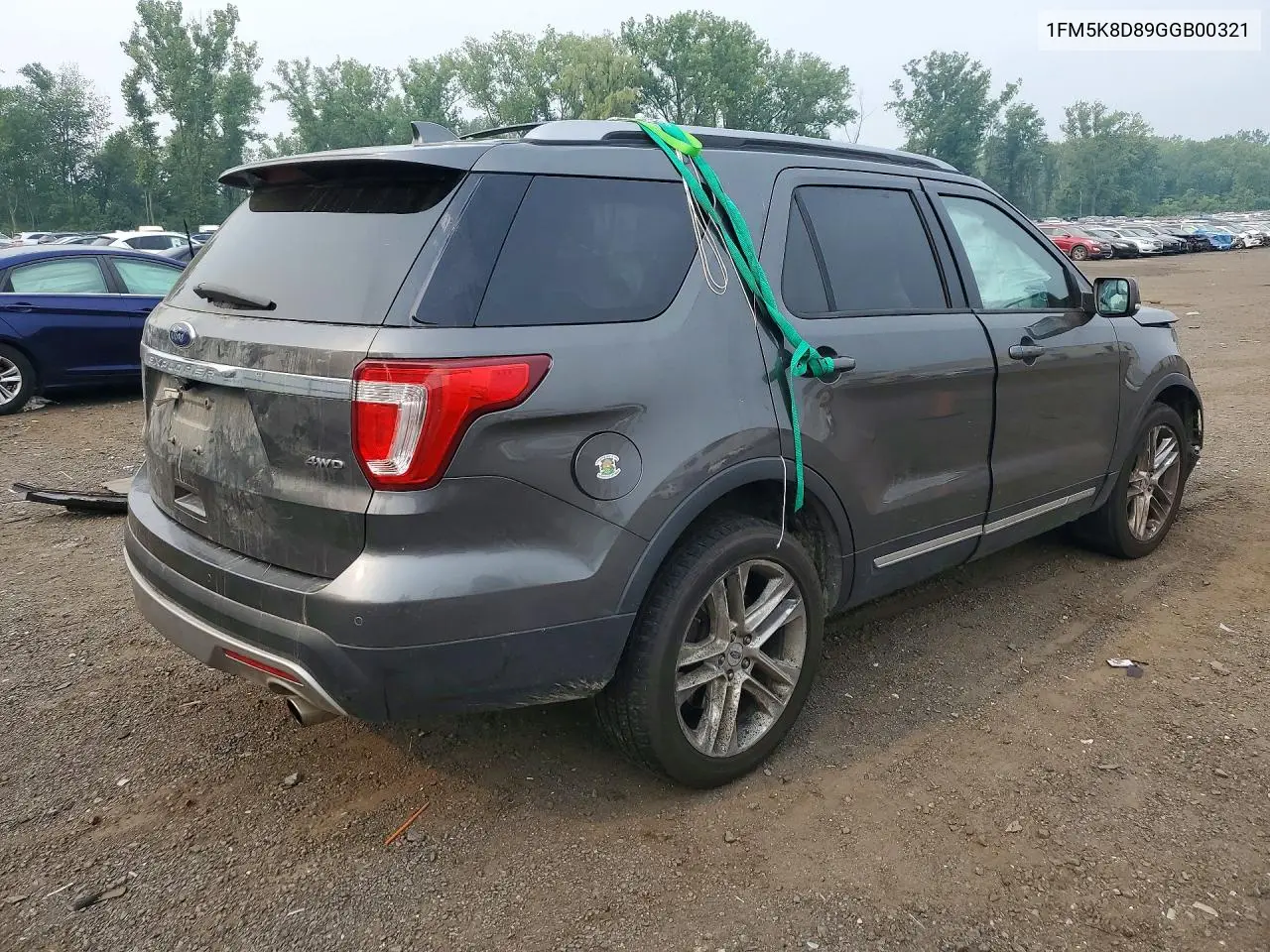 2016 Ford Explorer Xlt VIN: 1FM5K8D89GGB00321 Lot: 61155946