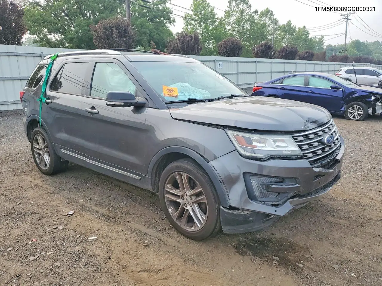 2016 Ford Explorer Xlt VIN: 1FM5K8D89GGB00321 Lot: 61155946
