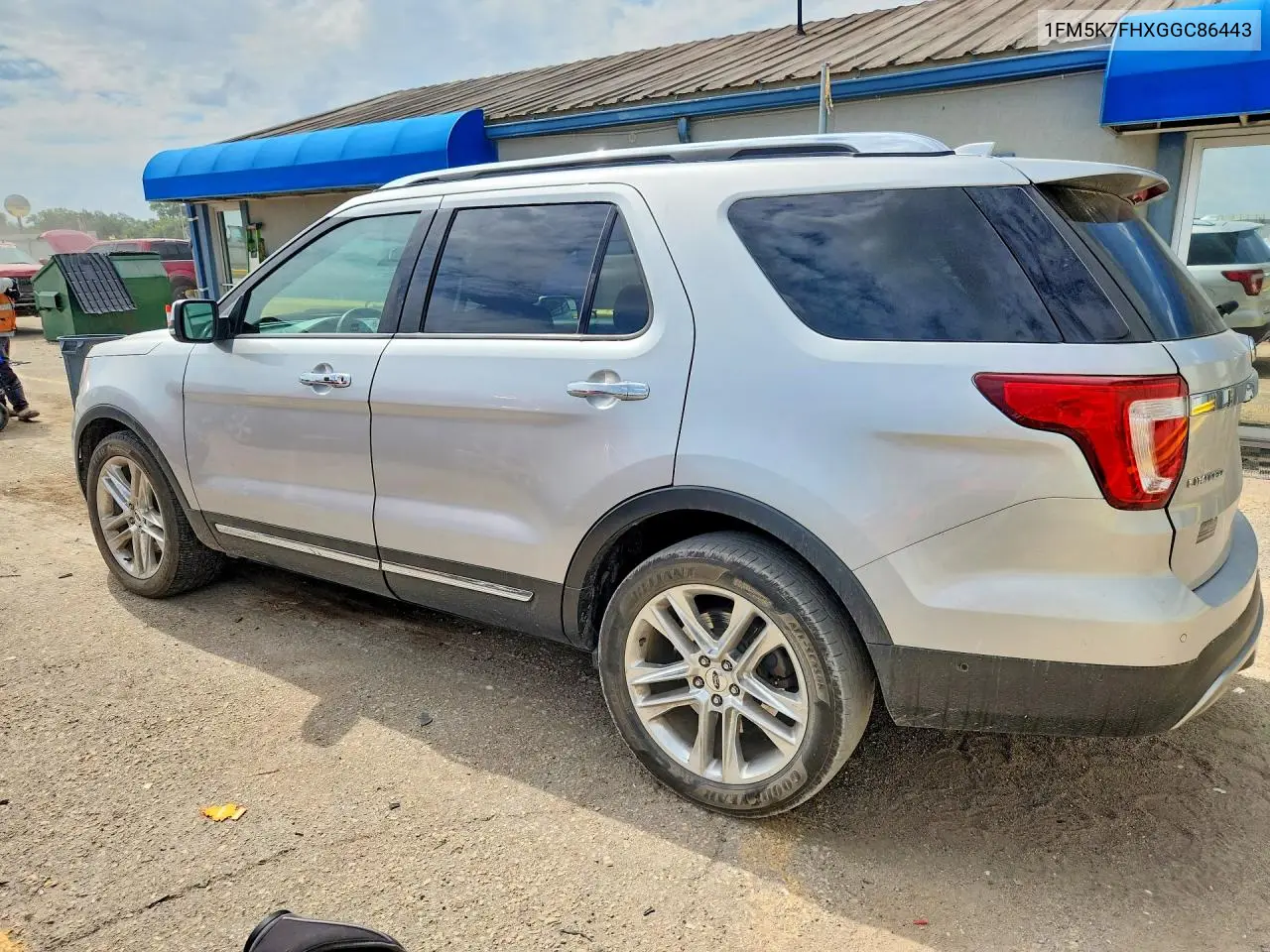 2016 Ford Explorer Limited VIN: 1FM5K7FHXGGC86443 Lot: 61204186
