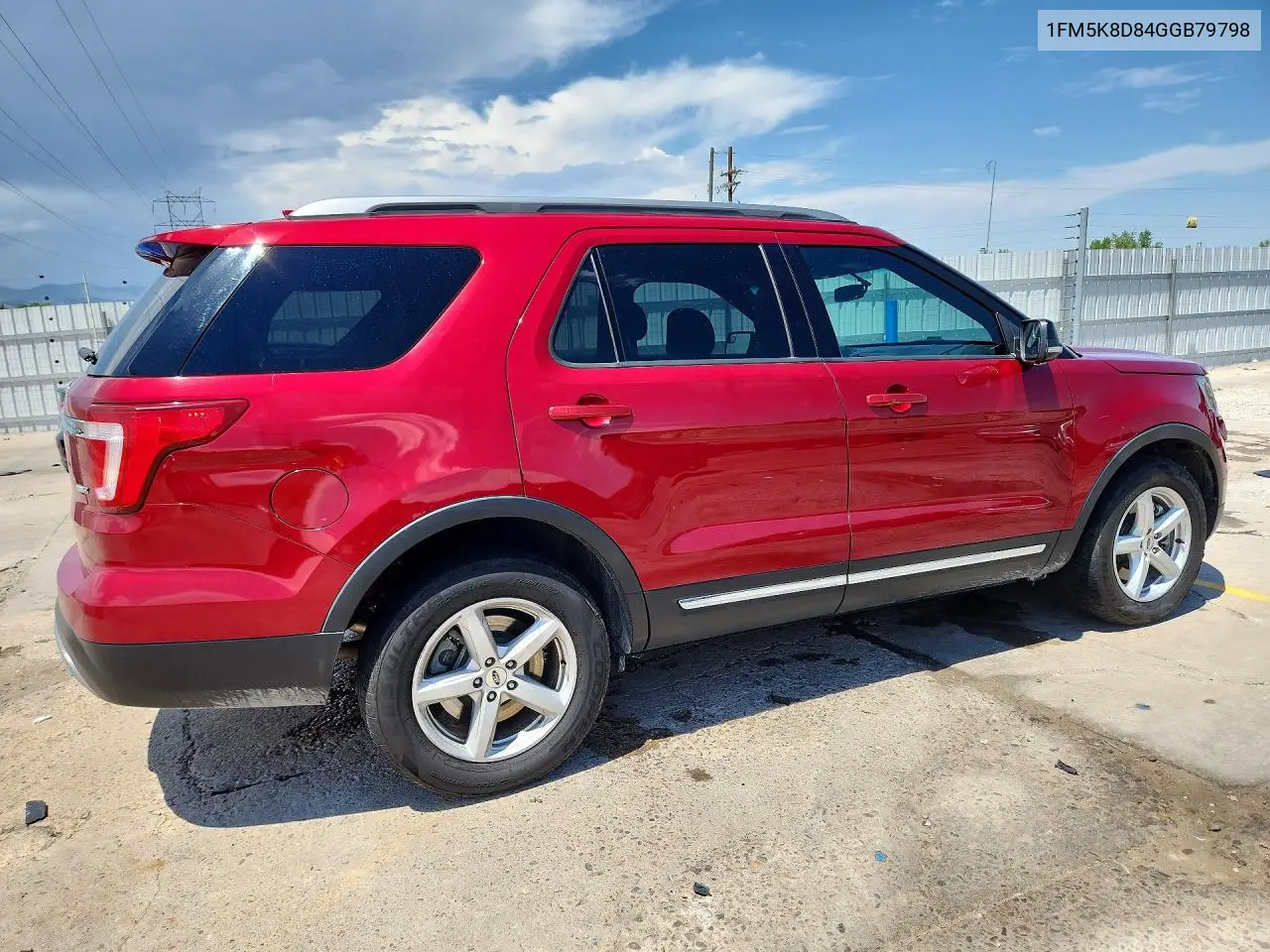 1FM5K8D84GGB79798 2016 Ford Explorer Xlt