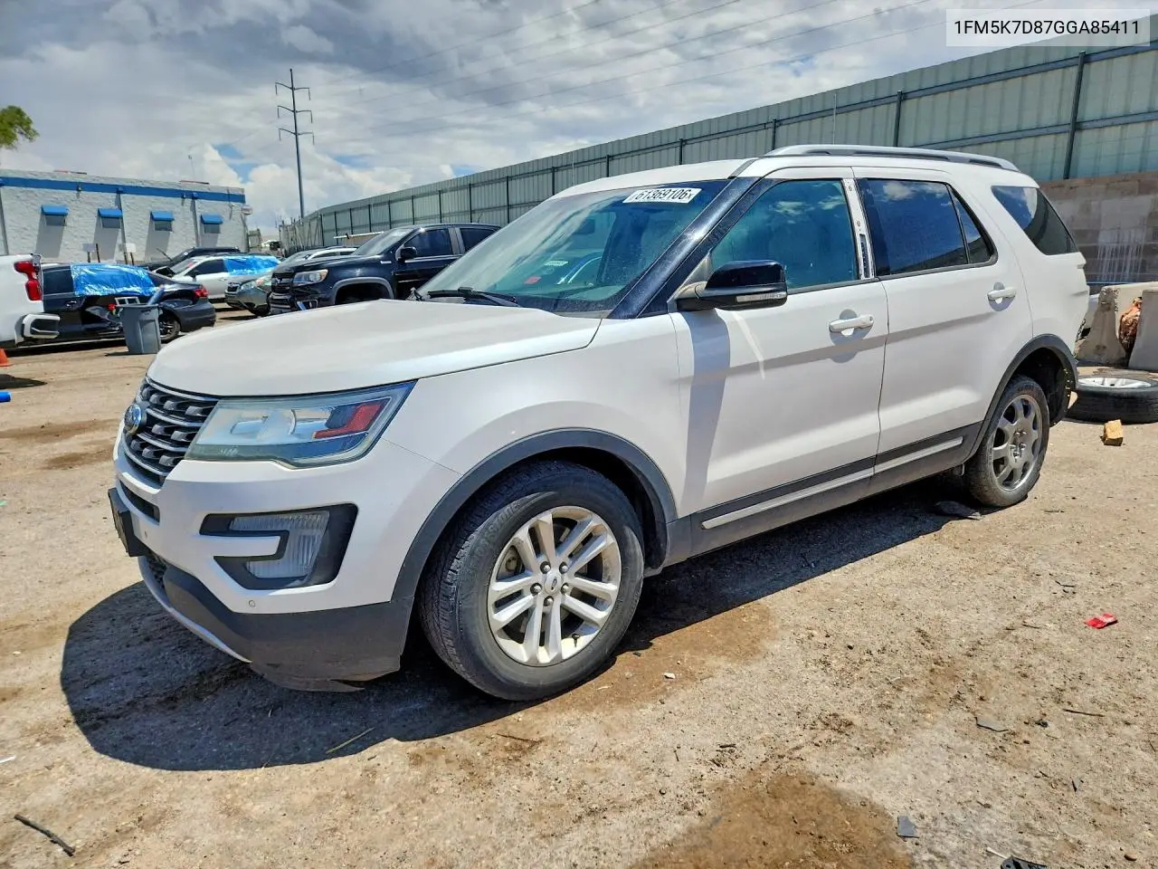 2016 Ford Explorer Xlt VIN: 1FM5K7D87GGA85411 Lot: 61369106