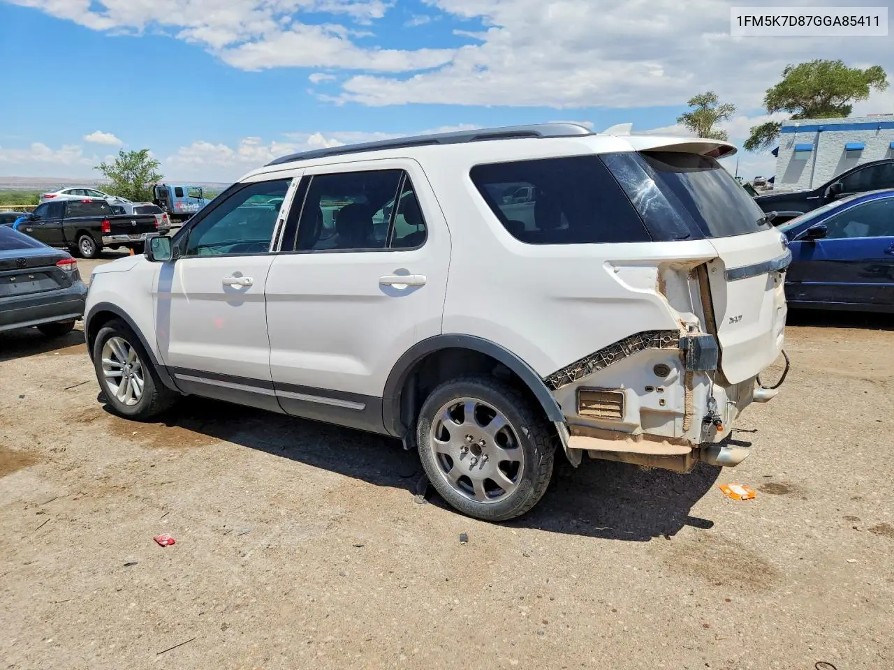 2016 Ford Explorer Xlt VIN: 1FM5K7D87GGA85411 Lot: 61369106