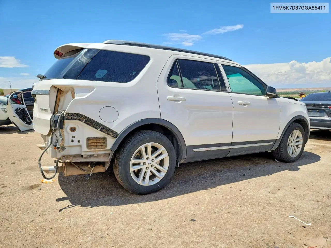 2016 Ford Explorer Xlt VIN: 1FM5K7D87GGA85411 Lot: 61369106