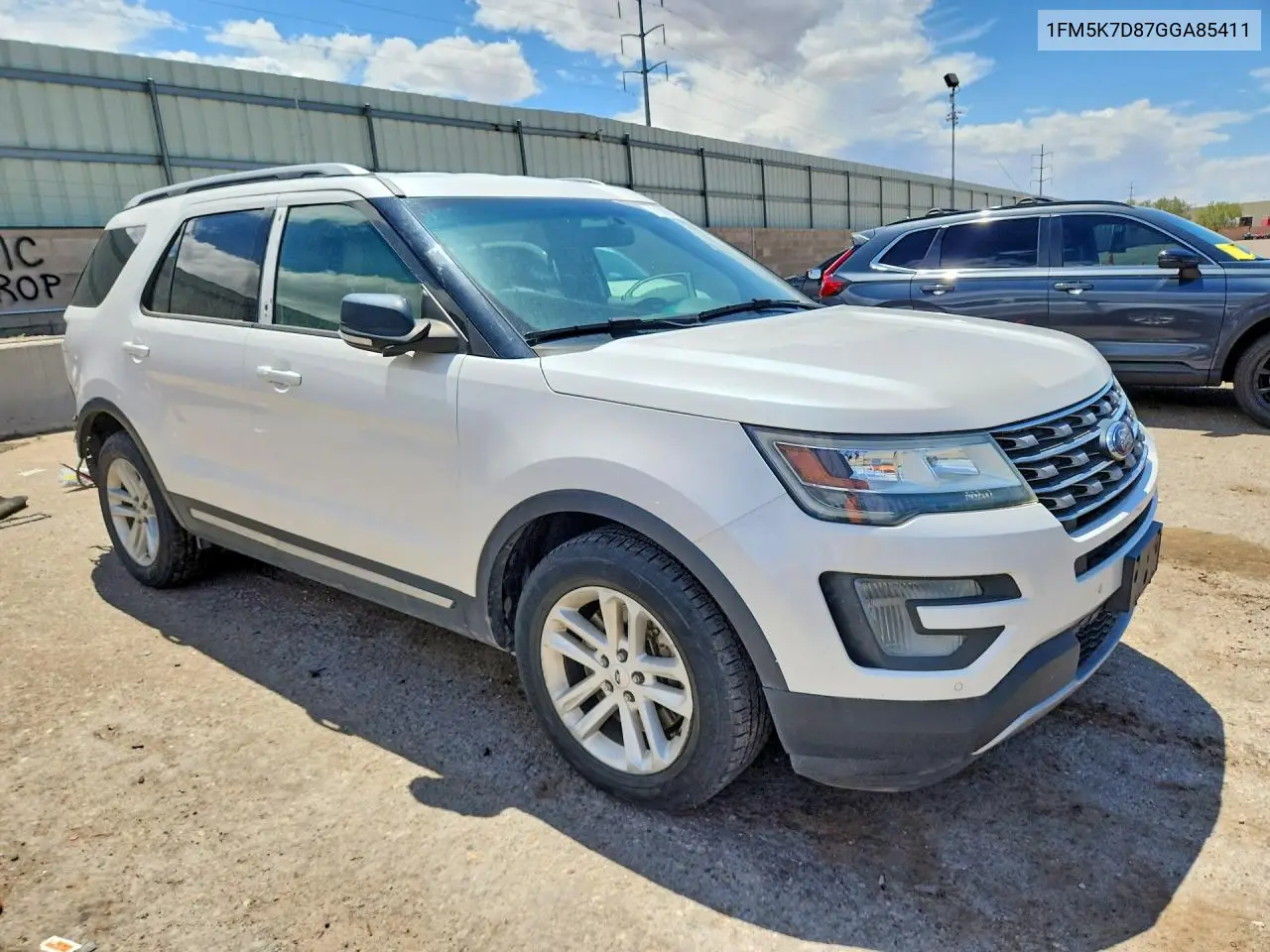 2016 Ford Explorer Xlt VIN: 1FM5K7D87GGA85411 Lot: 61369106