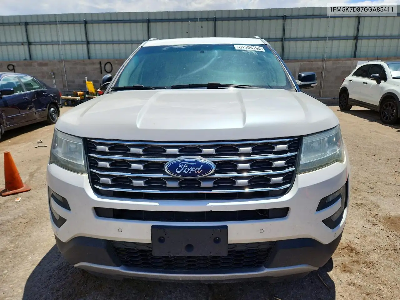 2016 Ford Explorer Xlt VIN: 1FM5K7D87GGA85411 Lot: 61369106
